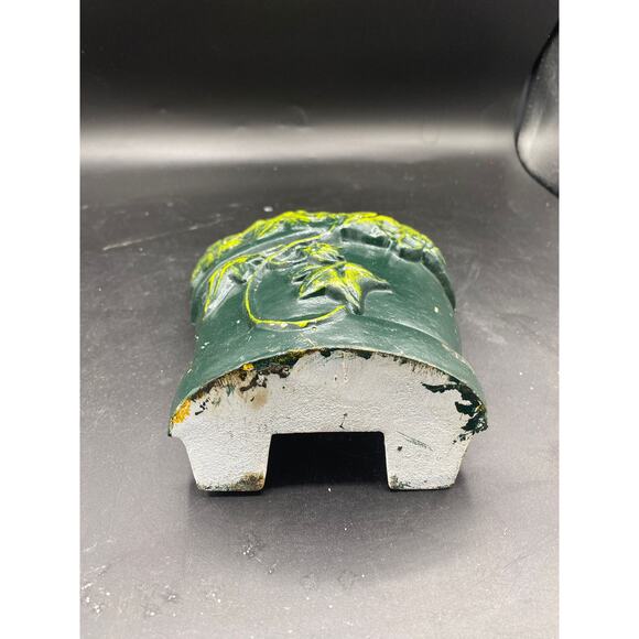 Vintage Cast Iron Ivy Gardener Plant Doorstop Garden Planter approx 9” decor - Picture 3 of 4